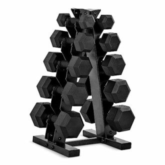 CAP Barbell Dumbbell Set with Rack