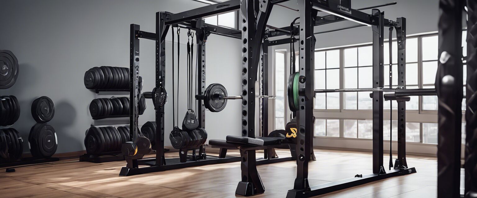 Power Rack with Resistance Bands